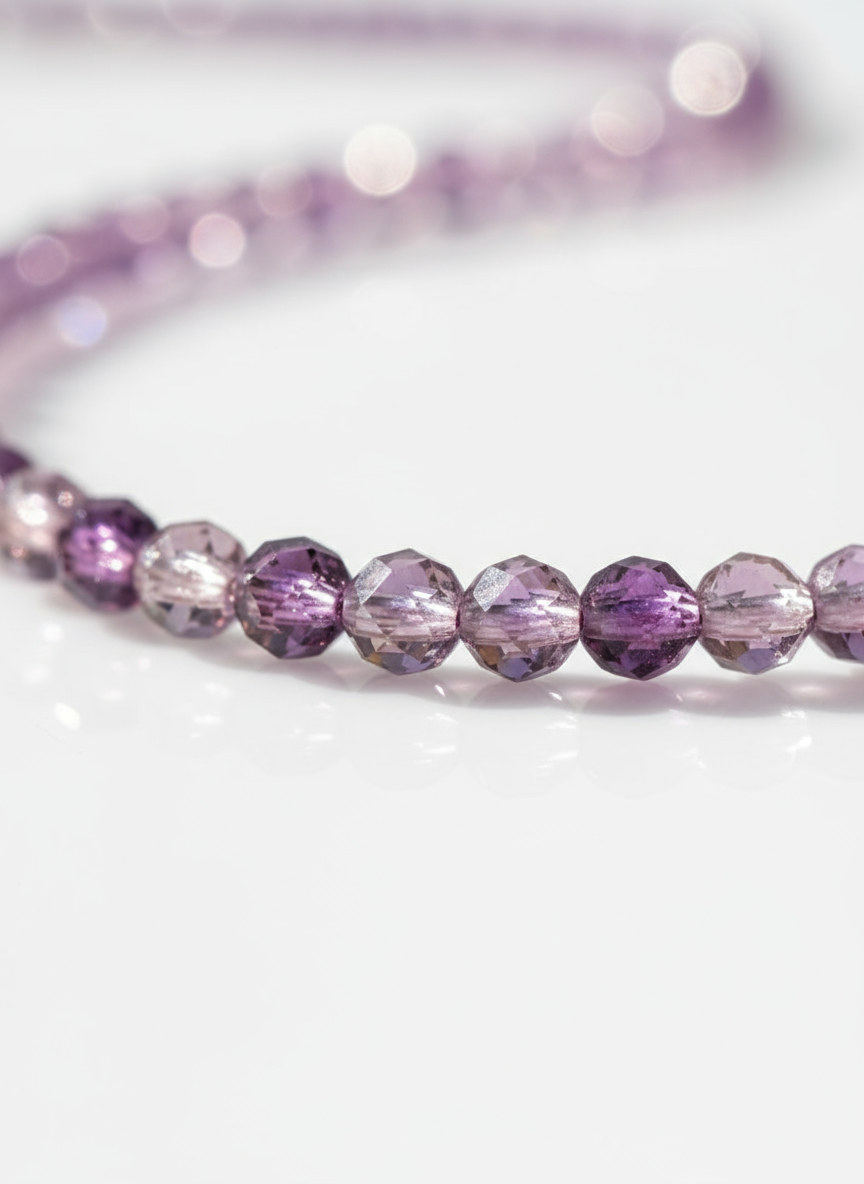 Amethyst Aura Gemstone Base Necklace
