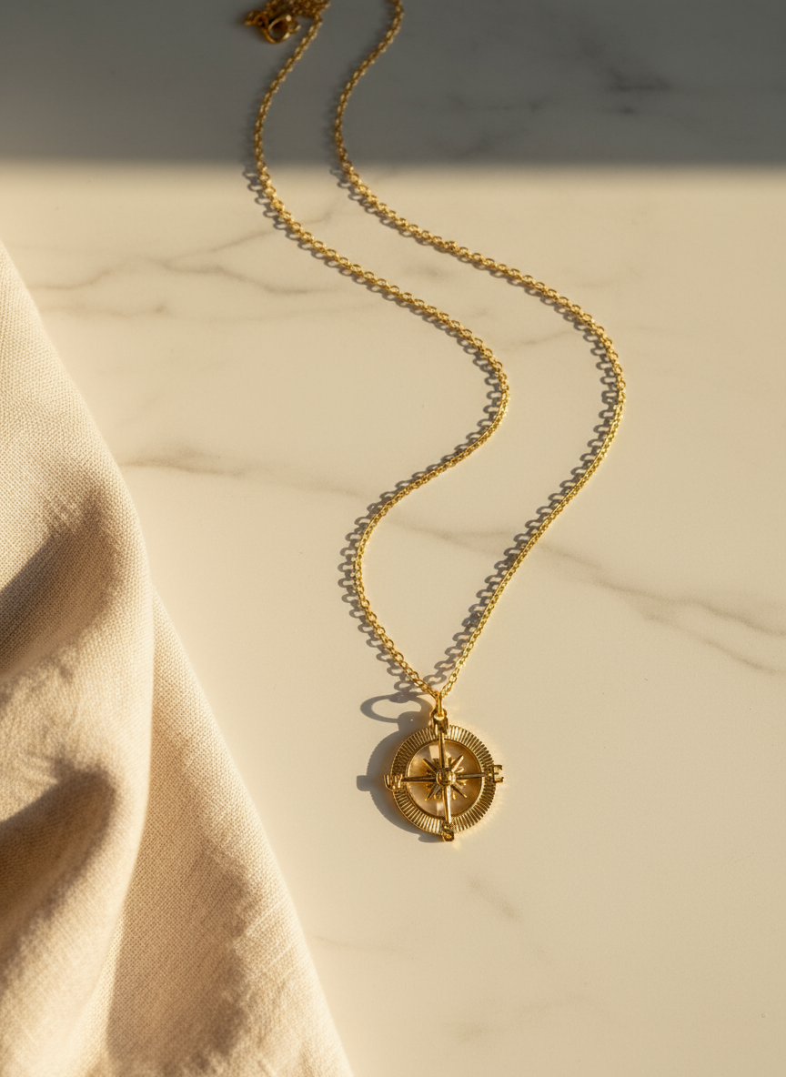 Compass 14K Gold-Filled Necklace