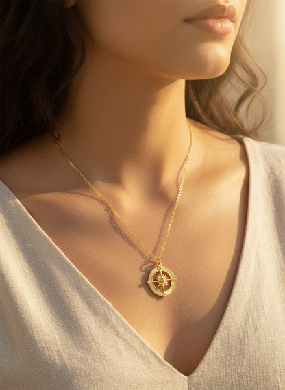 Compass 14K Gold-Filled Necklace