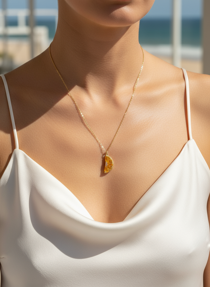 Crystal Citrus 14k Gold-Filled Necklace