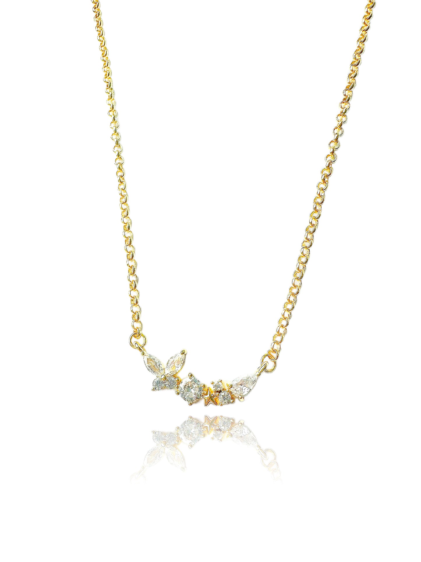 Crystal Memories Gold Filled Necklace
