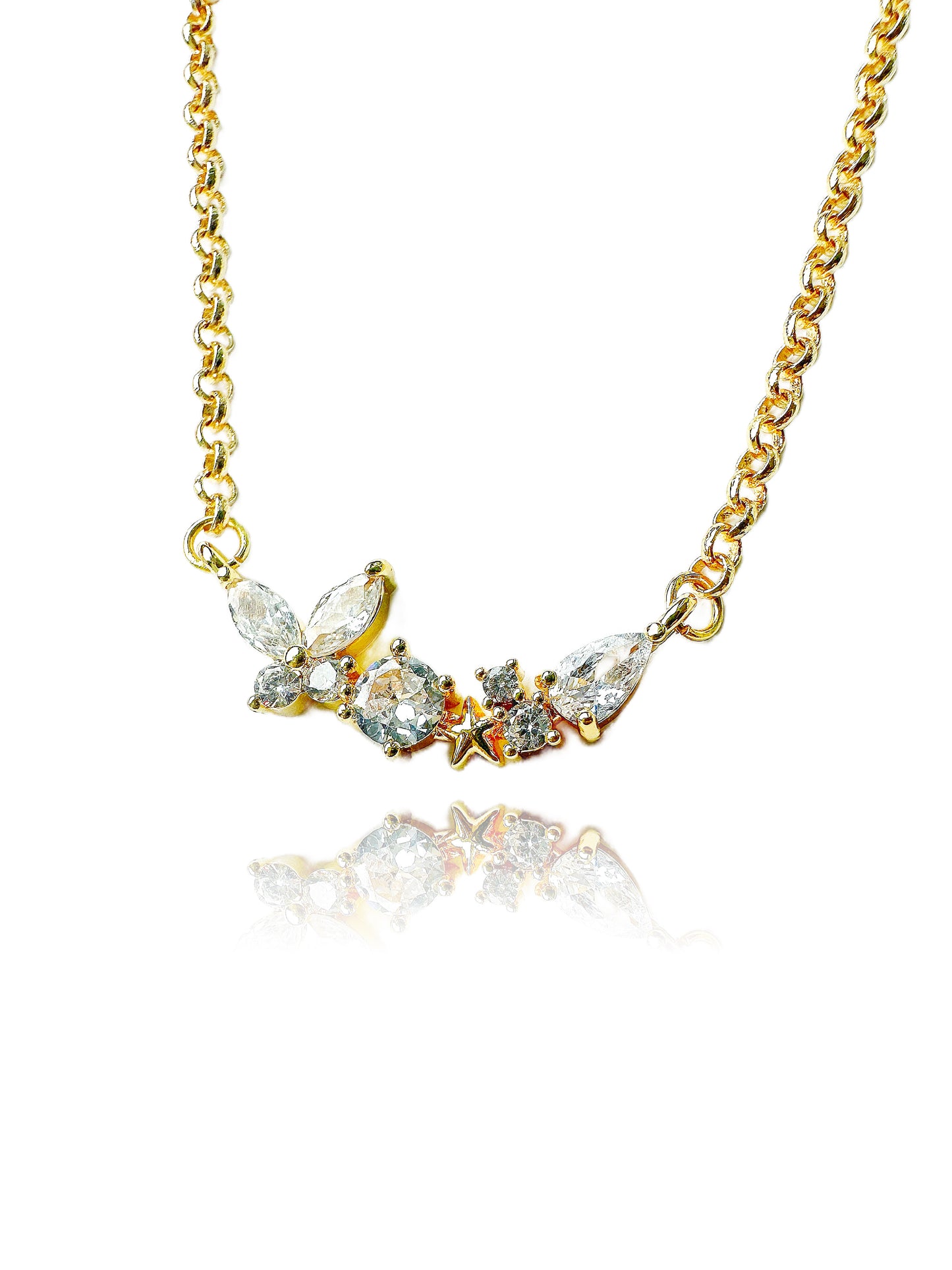 Crystal Memories Gold Filled Necklace