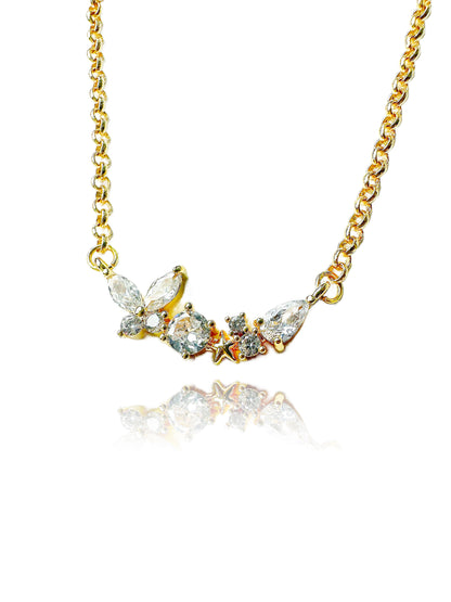 Crystal Memories Gold Filled Necklace