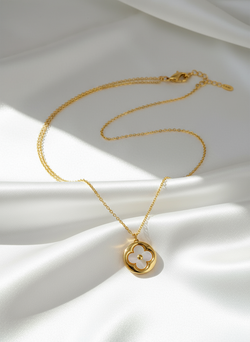 Lucky Gold-Filled Clover Necklace