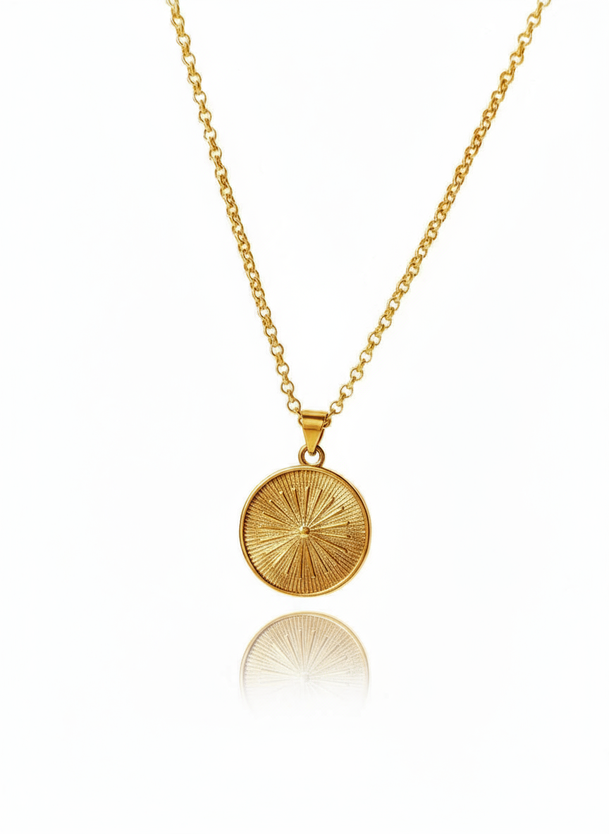 24k Gold-Filled Sunburst Necklace