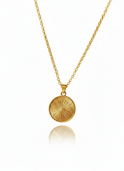 24k Gold-Filled Sunburst Necklace