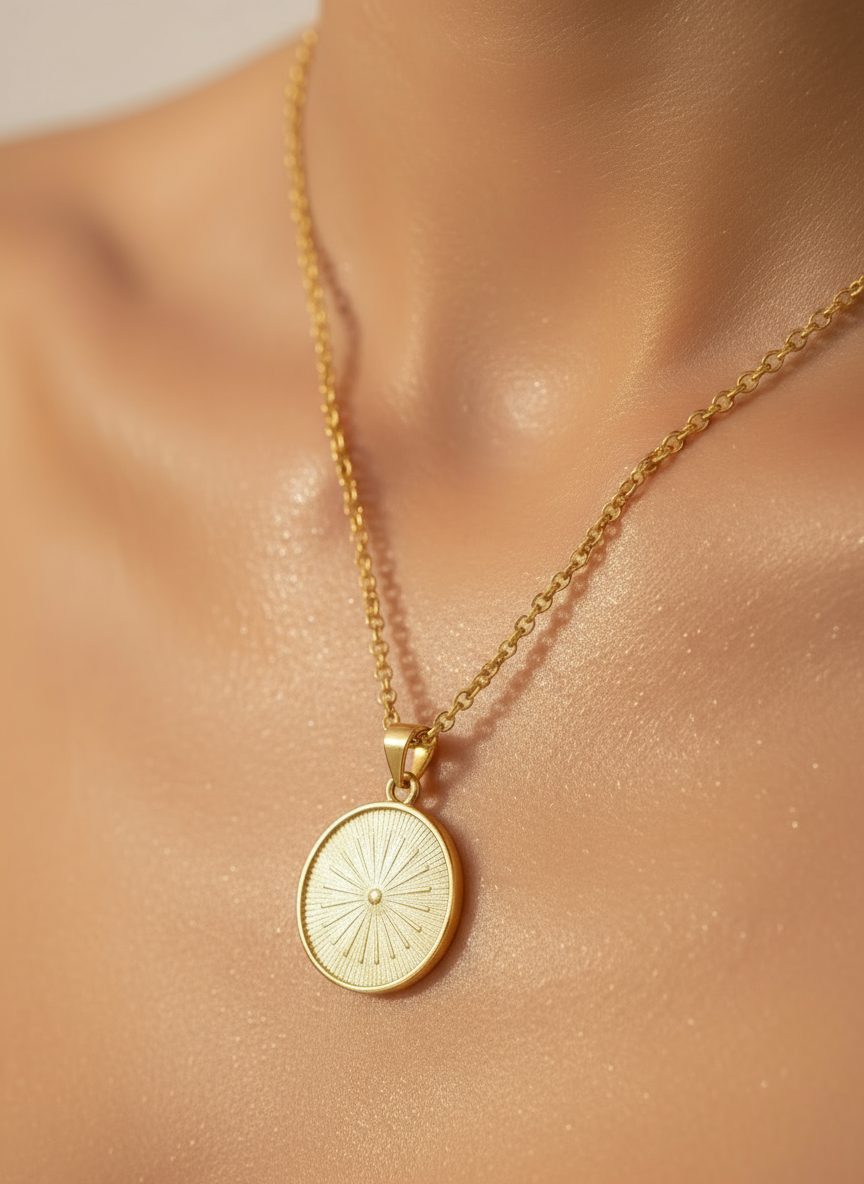 24k Gold-Filled Sunburst Necklace