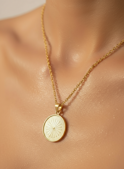 24k Gold-Filled Sunburst Necklace