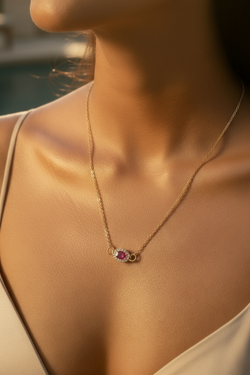 14K Gold-Filled Fuschia Luxe Necklace