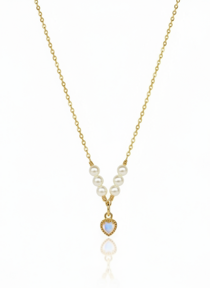 Moon Kiss - 16K Moonstone Gold-Filled Necklace