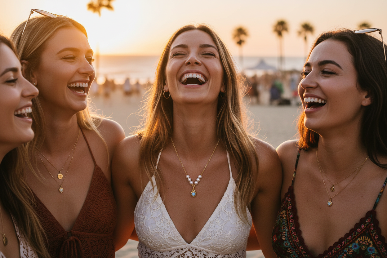 Moon Kiss - 16K Moonstone Gold-Filled Necklace