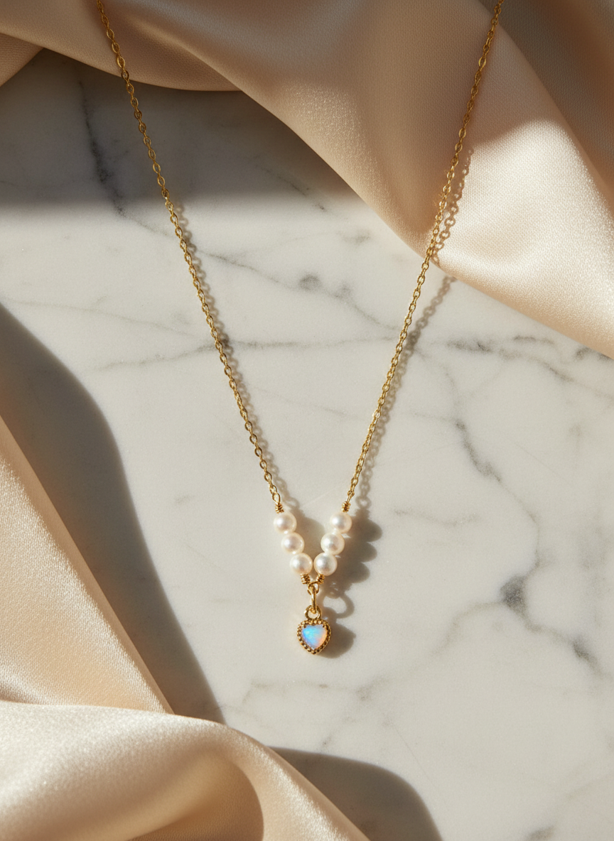 Moon Kiss - 16K Moonstone Gold-Filled Necklace