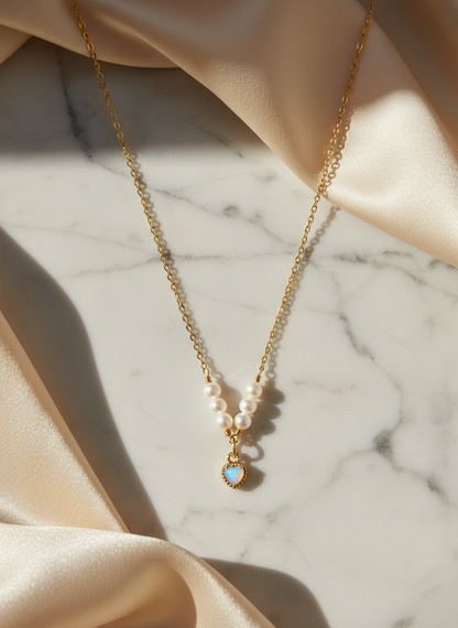 Moon Kiss - 16K Moonstone Gold-Filled Necklace