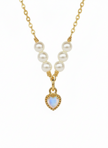 Moon Kiss - 16K Moonstone Gold-Filled Necklace