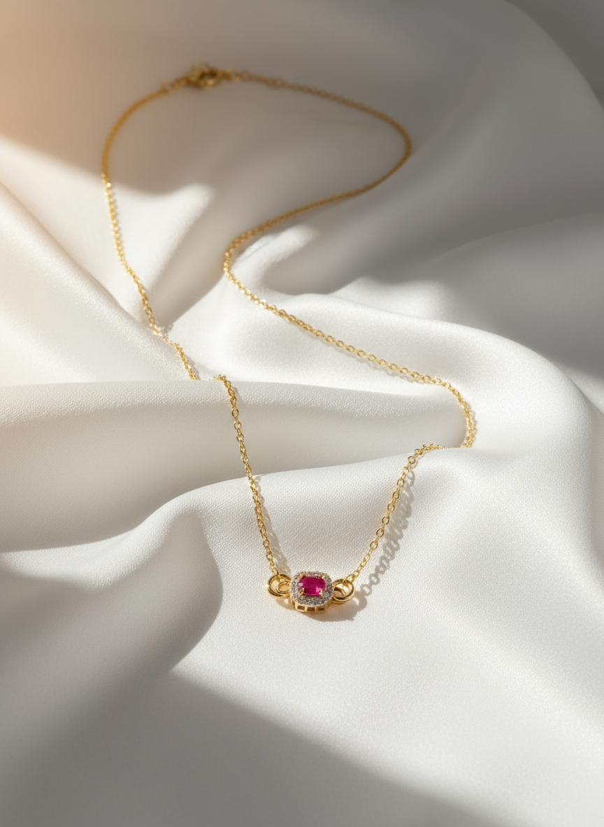 14K Gold-Filled Fuschia Luxe Necklace