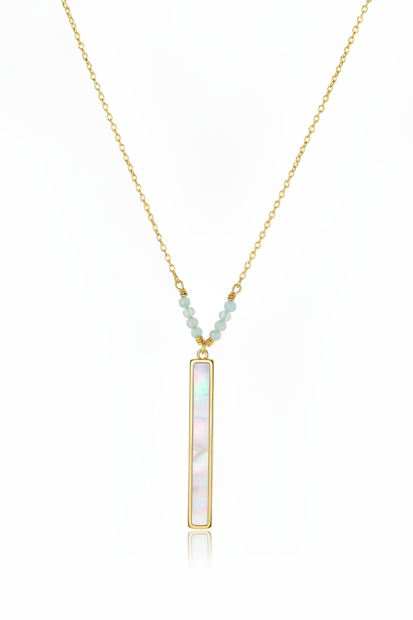 Renewal - Pearl Bar 16K Gold-Filled Necklace