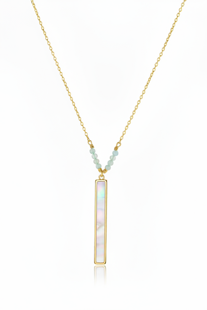 Renewal - Pearl Bar 16K Gold-Filled Necklace