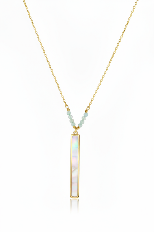 Renewal - Pearl Bar 16K Gold-Filled Necklace