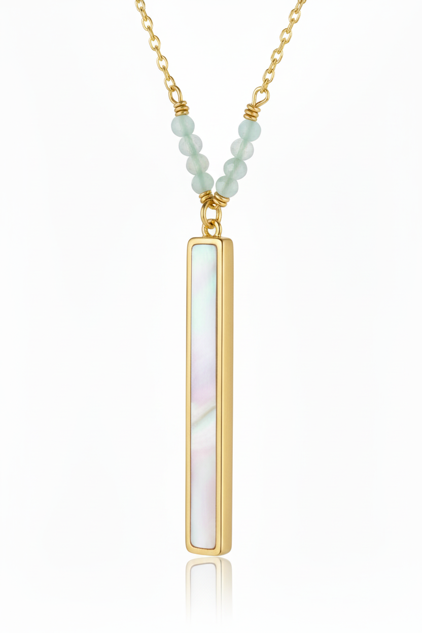 Renewal - Pearl Bar 16K Gold-Filled Necklace