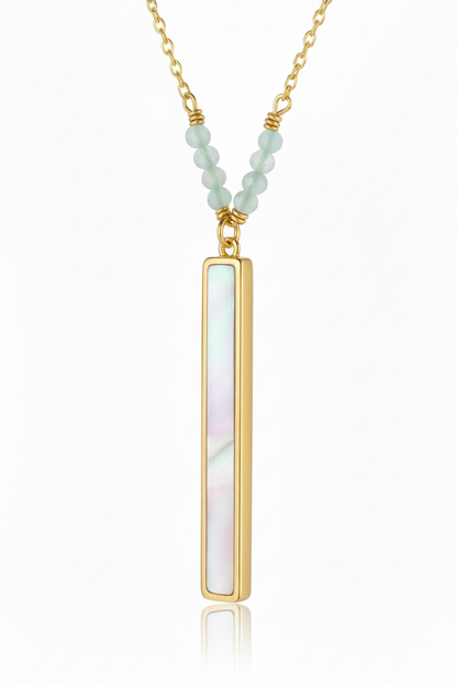 Renewal - Pearl Bar 16K Gold-Filled Necklace